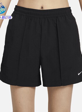 耐克Nike 女子夏季梭织中腰宽松运动休闲短裤FV6623-010-034-370
