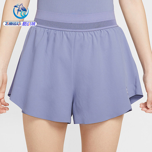 耐克Nike Dri-FIT女士网球训练梭织休闲运动透气短裤FZ6724-499