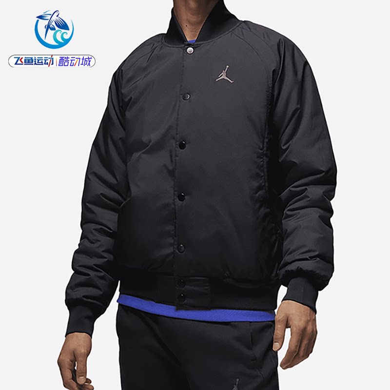 耐克Nike JORDAN男子休闲立领运动棒球服夹克棉服DV9792-010-274
