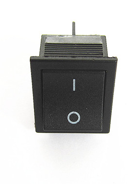 KCD4船形开关翘板电源按钮 2档4脚黑色不带灯 16A 250V 31x25mm