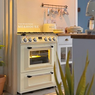 玩具 抽油烟机厨房电器家具6分ob11blythe娃屋迷你微缩模型 灶台