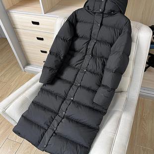 过膝服休闲九格羽绒服女羽绒衣 长款 LULU加厚白鹅绒 24年秋冬新款