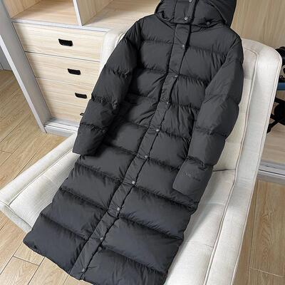 加长90鹅绒泡芙长款羽绒服