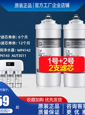 飞利浦净水机净水器WP4142/4143/AUT3011滤芯WP3965/3966炭棒CP