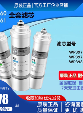 飞利浦净水器滤芯WP4160/61/Pro75/4170/73/71/4172/TM400原装
