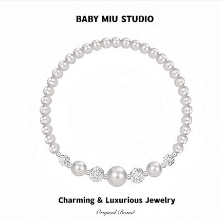 【BABY MIU】满天星珍珠锆石手链女新款轻奢小众高级送礼送闺蜜