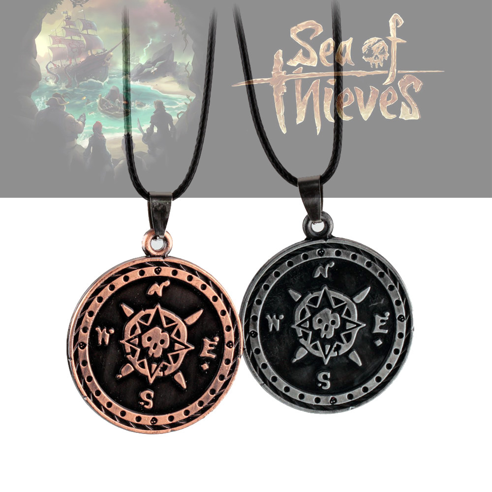 游戏盗贼之海周边Sea of Thieves 金属吊坠骷髅头复古挂件现货