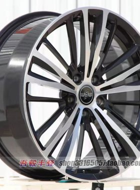 18 19寸适用于凯迪拉克ATSL改装V轮毂黑色高端锻造轮毂5x115