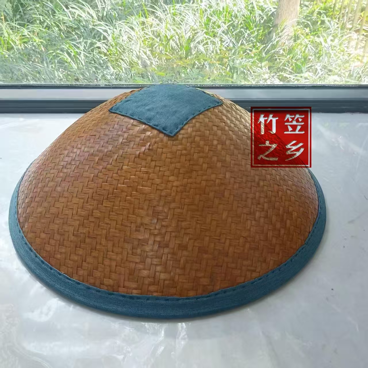 古风禅意竹编斗笠和尚帽圆穹顶托钵僧人遮阳挡雨cos箬笠动漫拍照