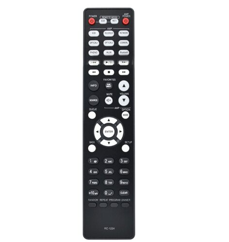 RC-1234 适用于天龙功放遥控器 PMA-600NE DCD-600NE CD遥控器