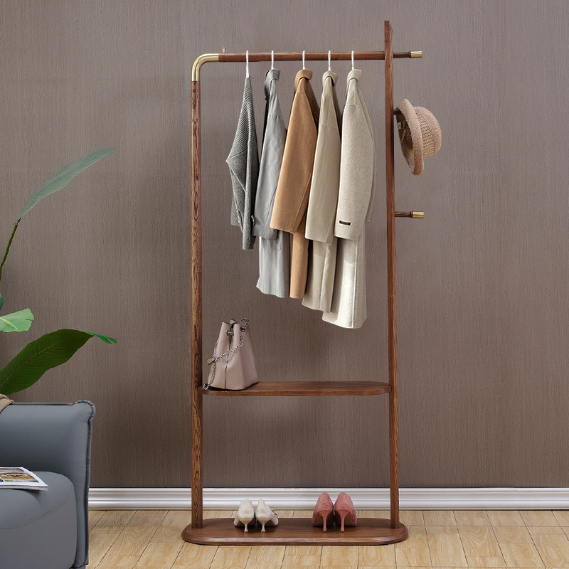 落地中式卧室实木衣架