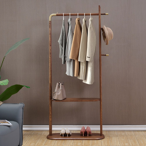 落地中式卧室实木衣架