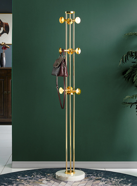 法兰思佳轻奢客厅挂衣架落地卧室立式不锈钢衣帽架家用高级衣架杆