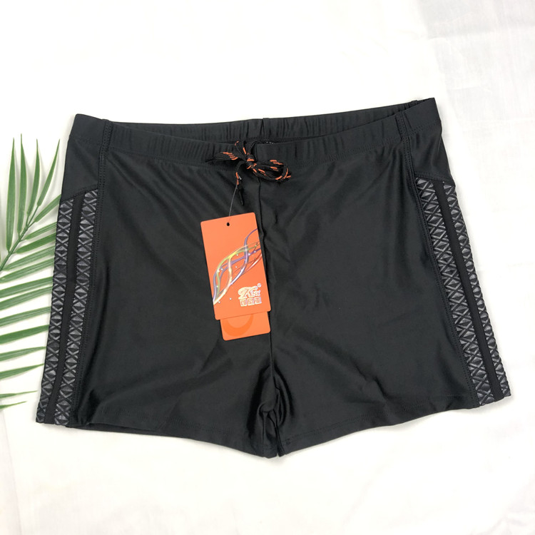 温泉中老年男士游泳裤特大码加肥