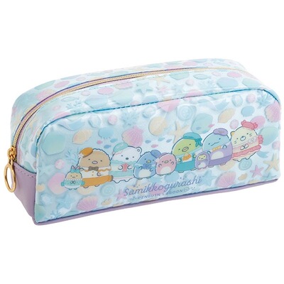 日本正版角落生物笔袋大容量PU防水化妆包文具盒女sumikkogurashi