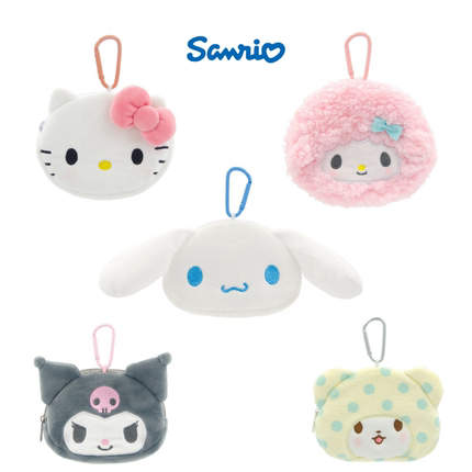 三丽鸥正版库洛米必爱诺毛毯熊玉桂狗hellokitty零钱包化妆包挂件