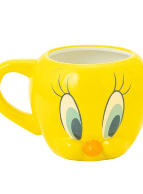 Tweety Bird日本正版小翠儿黄小鸟崔弟陶瓷马克杯男女水杯子礼物