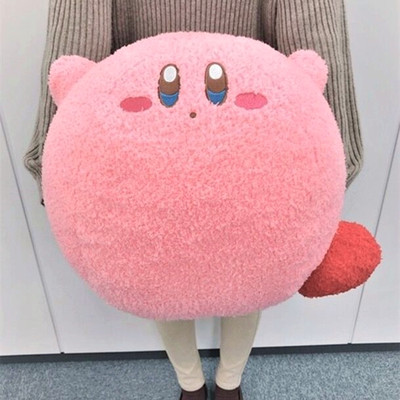 kirby日本正版星之卡比毛绒公仔玩偶奔跑娃娃大号公仔女睡觉抱枕