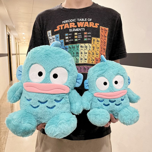 兔毛绒人鱼汉顿公仔三丽鸥