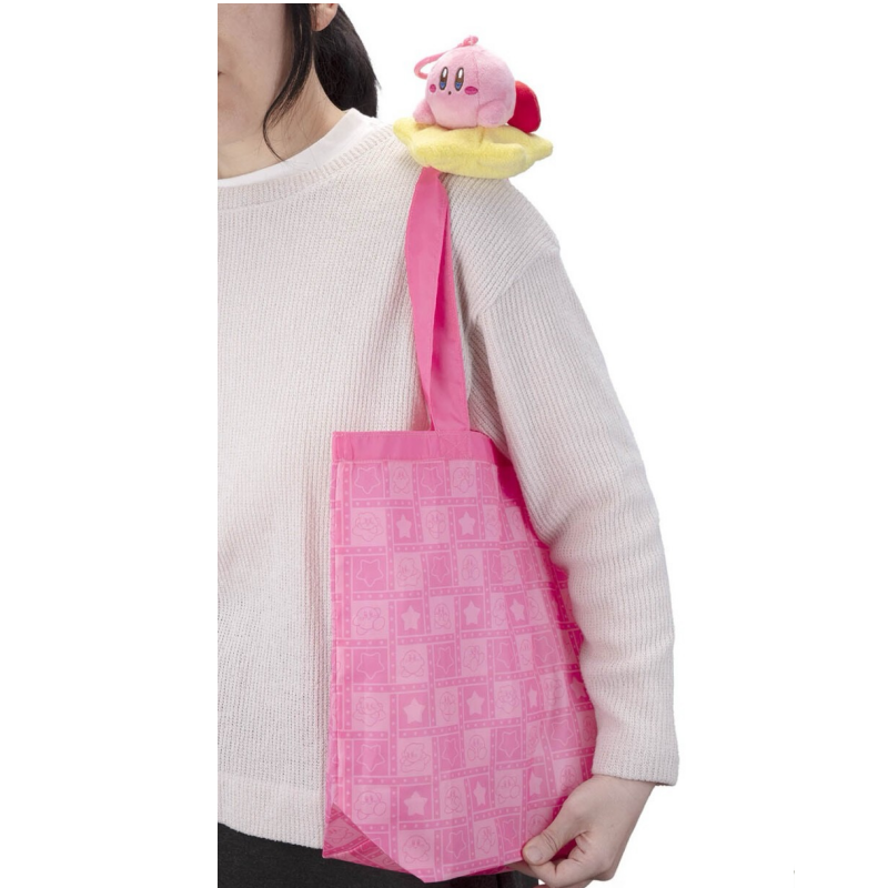 TOMY日本正版星之卡比毛绒公仔挂件购物袋环保单肩包kirby五角星