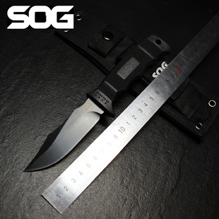 SOG索格E37M Mini 海豹精英直刀高硬度锋利度野外生存战术应用