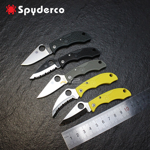 小折刀随身spyderco小巧便携