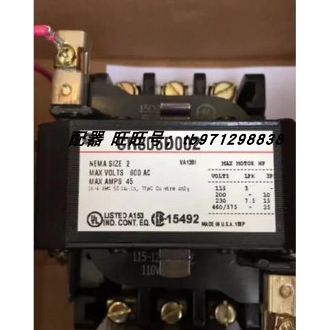 议价GE通用CR306D002电磁起动器 115-120V 60/50HZ