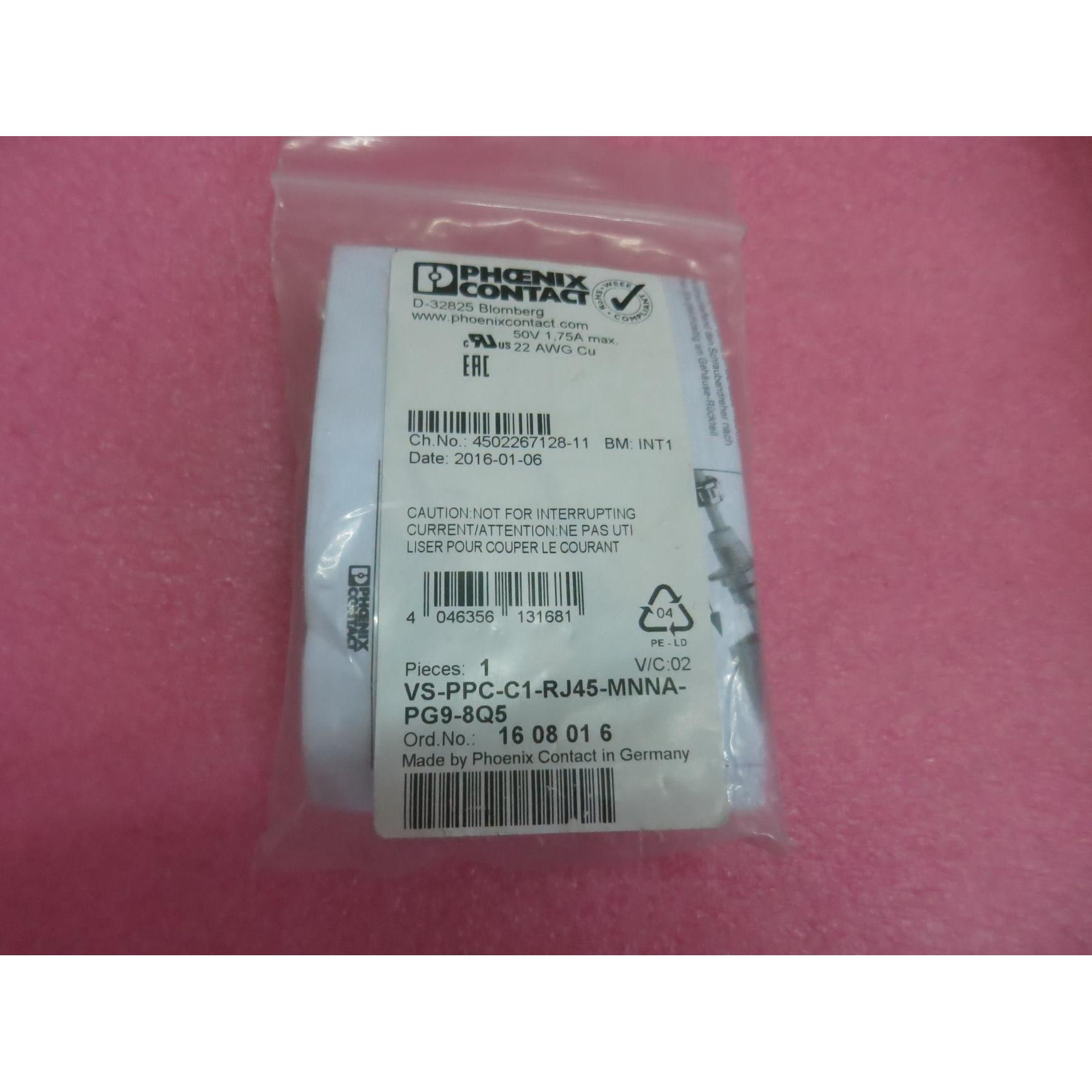 议价 VS-PPC-C1-RJ45-MNNA-PG9-8Q5 1608016