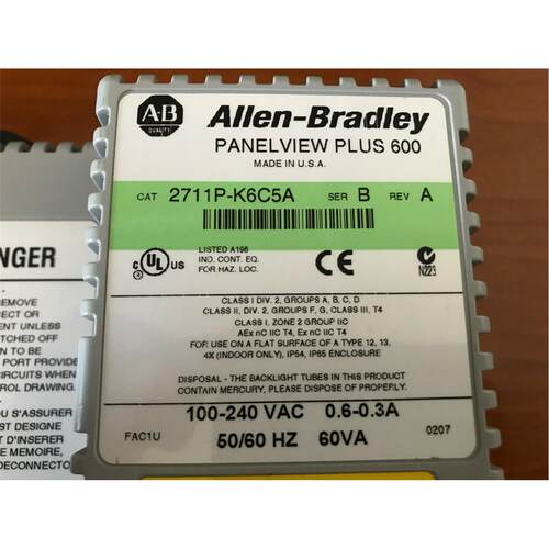 议价Allen-Bradley Panel View Plus 600 2711P-K6C5A)自动化