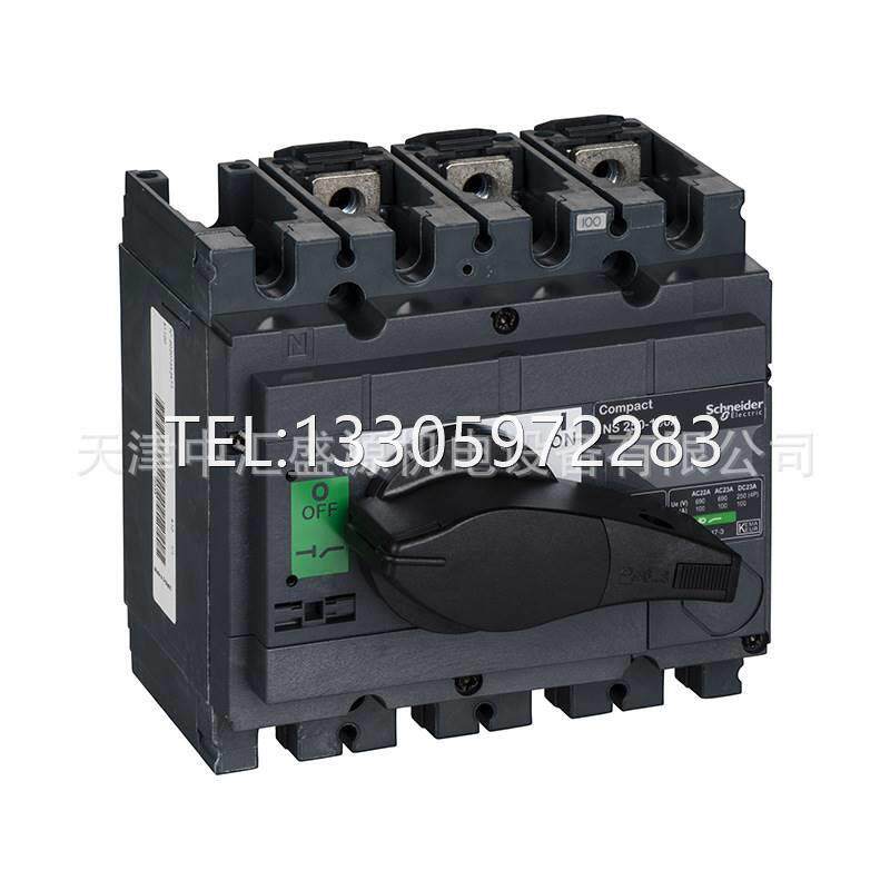 议价INS250 100A 3P 3P 100A前连接直接旋转手柄负荷开关31100