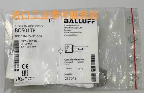 议价BALLUFFBOS01TP BOS 12M-PS-RD10-S4传器