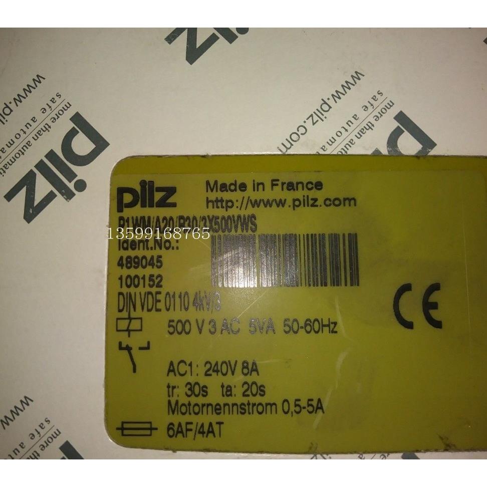 议价 /489045 P1WM/A20/R30/3X500VWS安全继电器