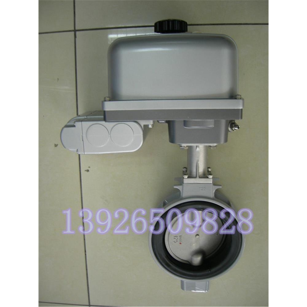 议价EXS200-16DJ电动蝶阀开关北泽对夹式8寸AC220V