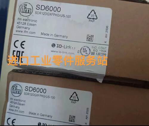 议价IFM空气流量计SD6000SDR12DGXFPKG/US-100