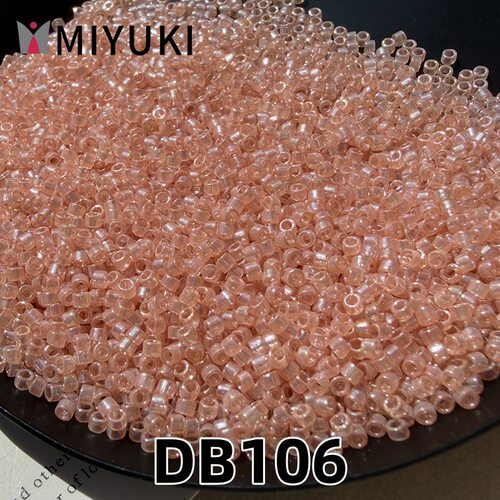 日本进口御幸DB106古董珠1.6mm釉光粉色散珠 手工DIY串珠项链配件