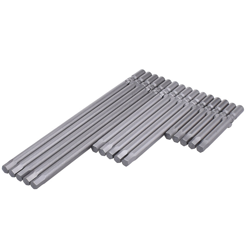 802内六角电批头六边六菱6厘圆柄电动螺丝刀起子头S2加硬批咀改锥