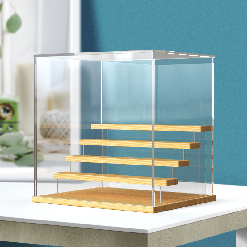盲盒收纳架透明亚克力公仔手办盒娃娃展示柜泡泡玛特阶梯架全透明,收纳整理,整理架/置物架/收纳架,淘宝优惠券,粉丝福利购,淘宝优惠卷
