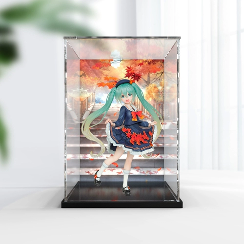 Bilibili, кленовый лист, униформа, пылезащитная фигурка, стенд