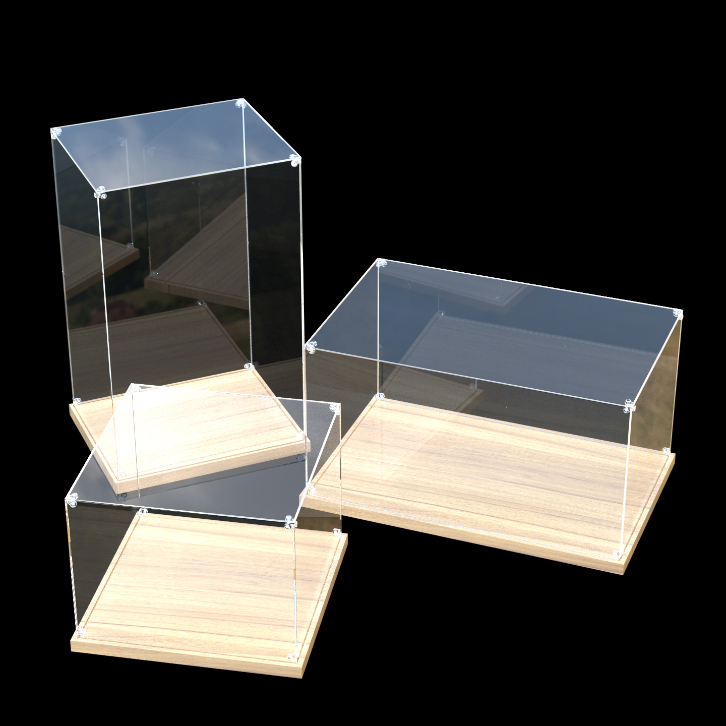 可定制全透明亚克力展示盒手办模型街景适用乐高达收纳车模防尘罩