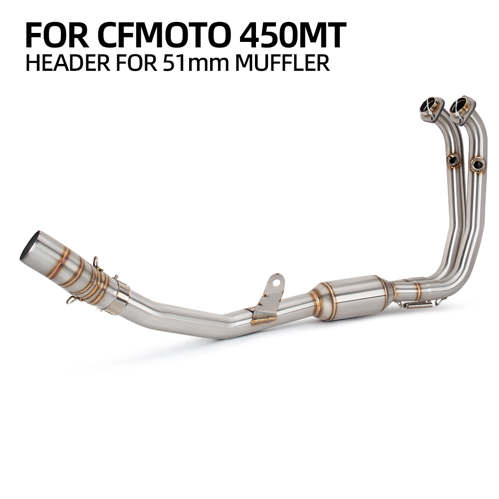 适用于摩托车改装 春风450MT摩托车排气管 不锈钢改装450MT排气管