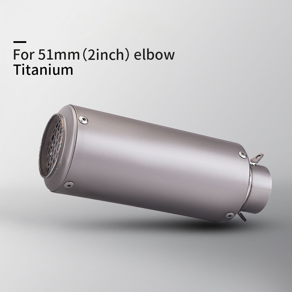 摩托车R6 R25 R3 ZX6R黄龙600忍者350改装钛合金SC排气管51MM通用