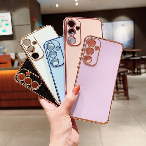 三星电镀金边软胶四角加厚防摔