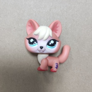 LPS Q版宠物 pet微型可爱的小朋友玩具 粉色狐狸 玩具