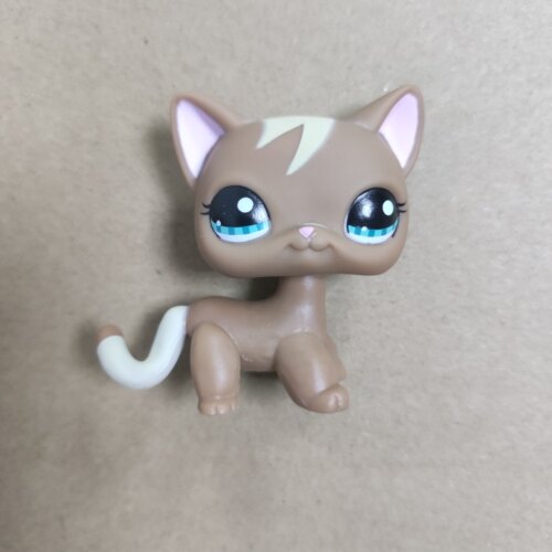 LPS Q版宠物 pet微型可爱的小朋友玩具 咖啡色猫 玩具