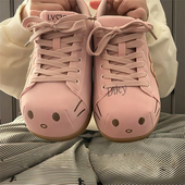 内增高勃肯鞋 原创小众设计粉色甜美可爱KT猫休闲鞋 2026春夏新款