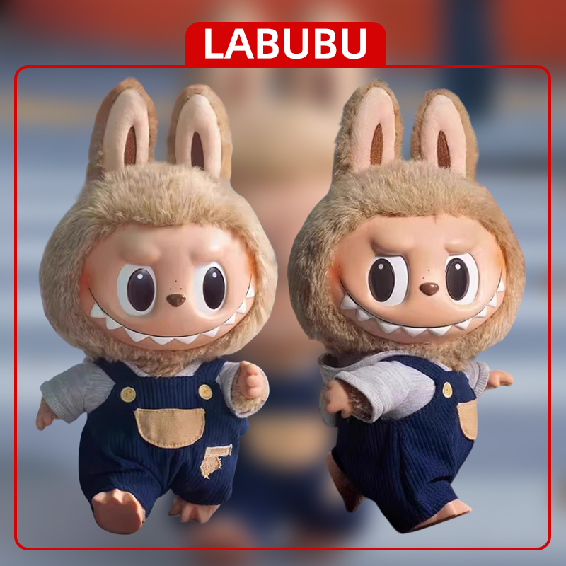 拉布布毛绒公仔LABUBU搪胶关节可动未拆礼物女生可爱
