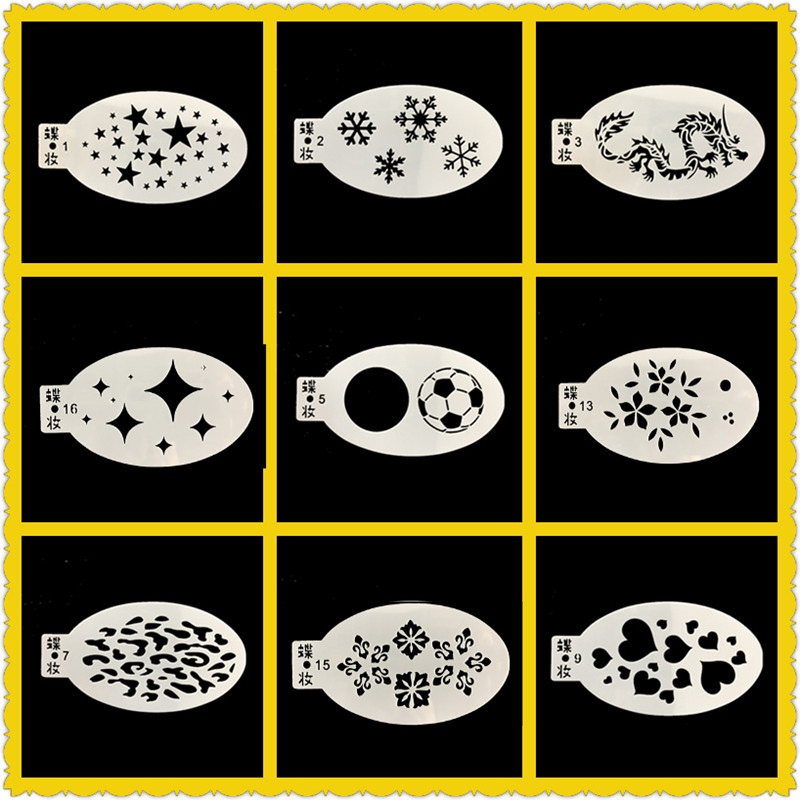 fButterfly蝶妆镂空皮肤面部彩绘纹身圣诞节雪花星星模板DIY绘画在类目 电子词典/电纸书/文化用品, 绘图测量用品, 各类尺/三角板中 - 来自Buy2taobao.com提供专业的淘宝代购服务