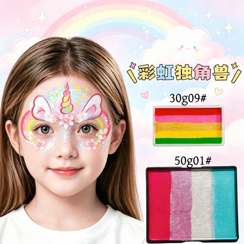 fButterfly蝶妆水性人体彩绘颜料蝴蝶独角兽套装画脸舞台妆易上色