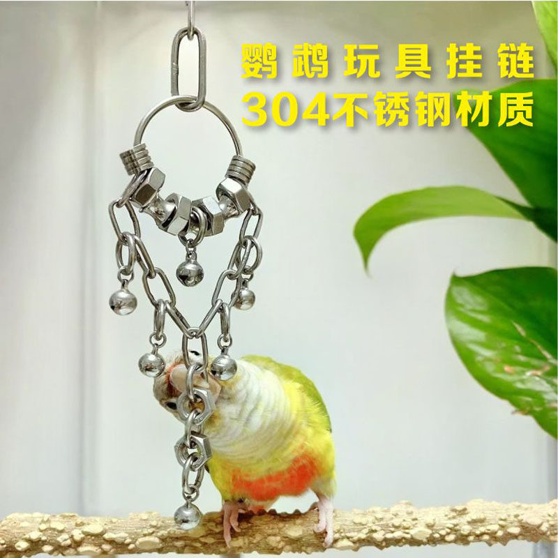 304不锈钢鹦鹉益智解闷玩具
