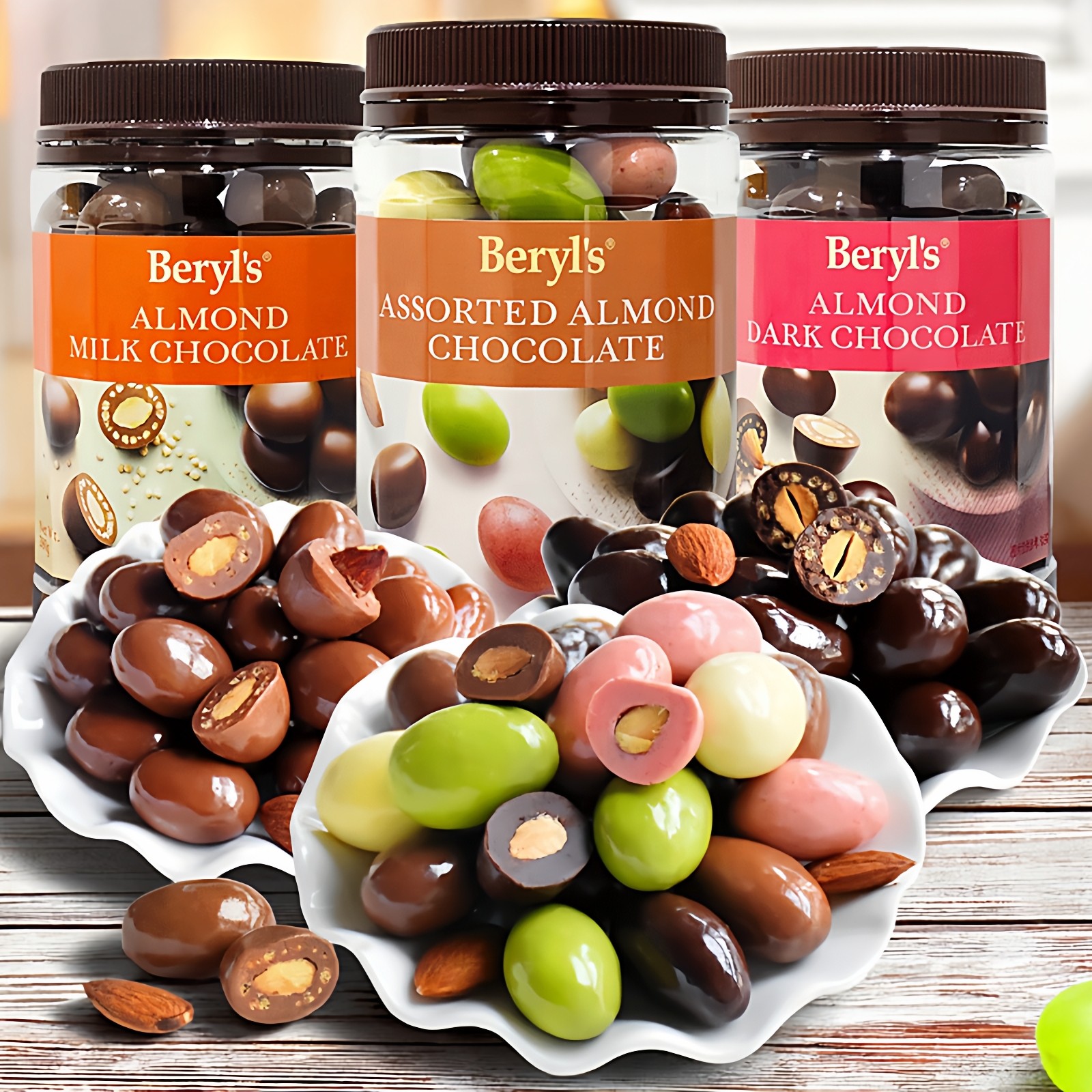 原装进口马来西亚巧克力豆beryls倍乐思罐装扁桃仁夹心白牛奶什锦,零食/坚果/特产,夹心巧克力,淘宝优惠券,粉丝福利购,淘宝优惠卷